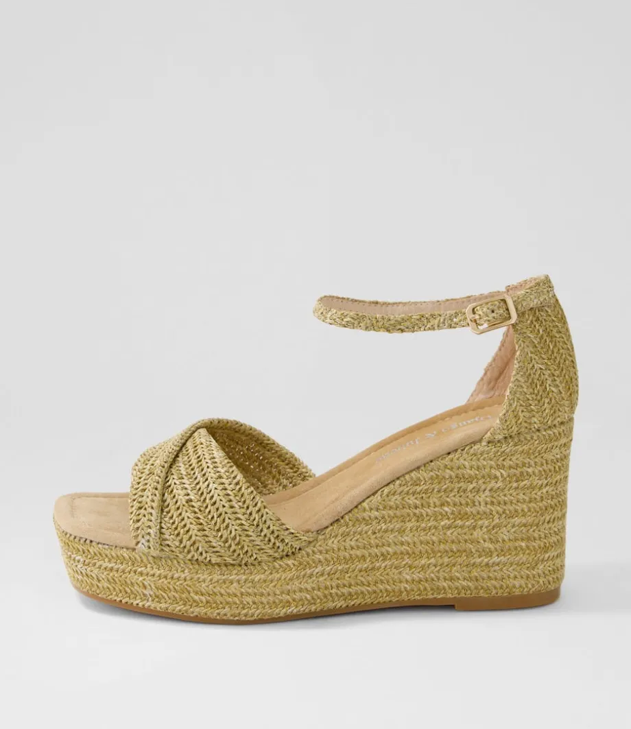 Cotton Natural Synthetic Raffia Sandals