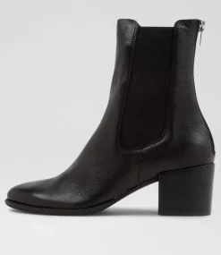 Mycah Black Leather Chelsea Boots Bh