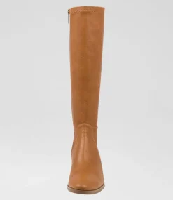 Timothie Tan Stretch Knee High Boots